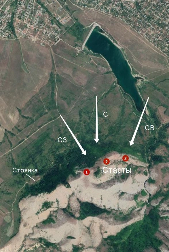 Парапланерные старты в Крыму на Тас-Тау